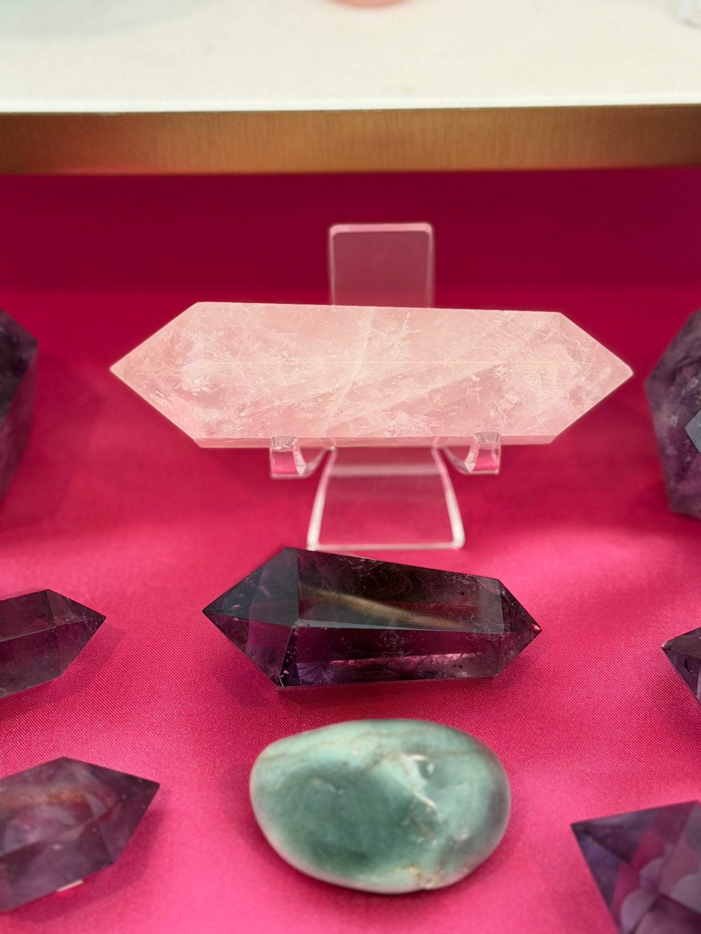 Double Terminated Rose Quartz Crystal – Heart Healing Stone