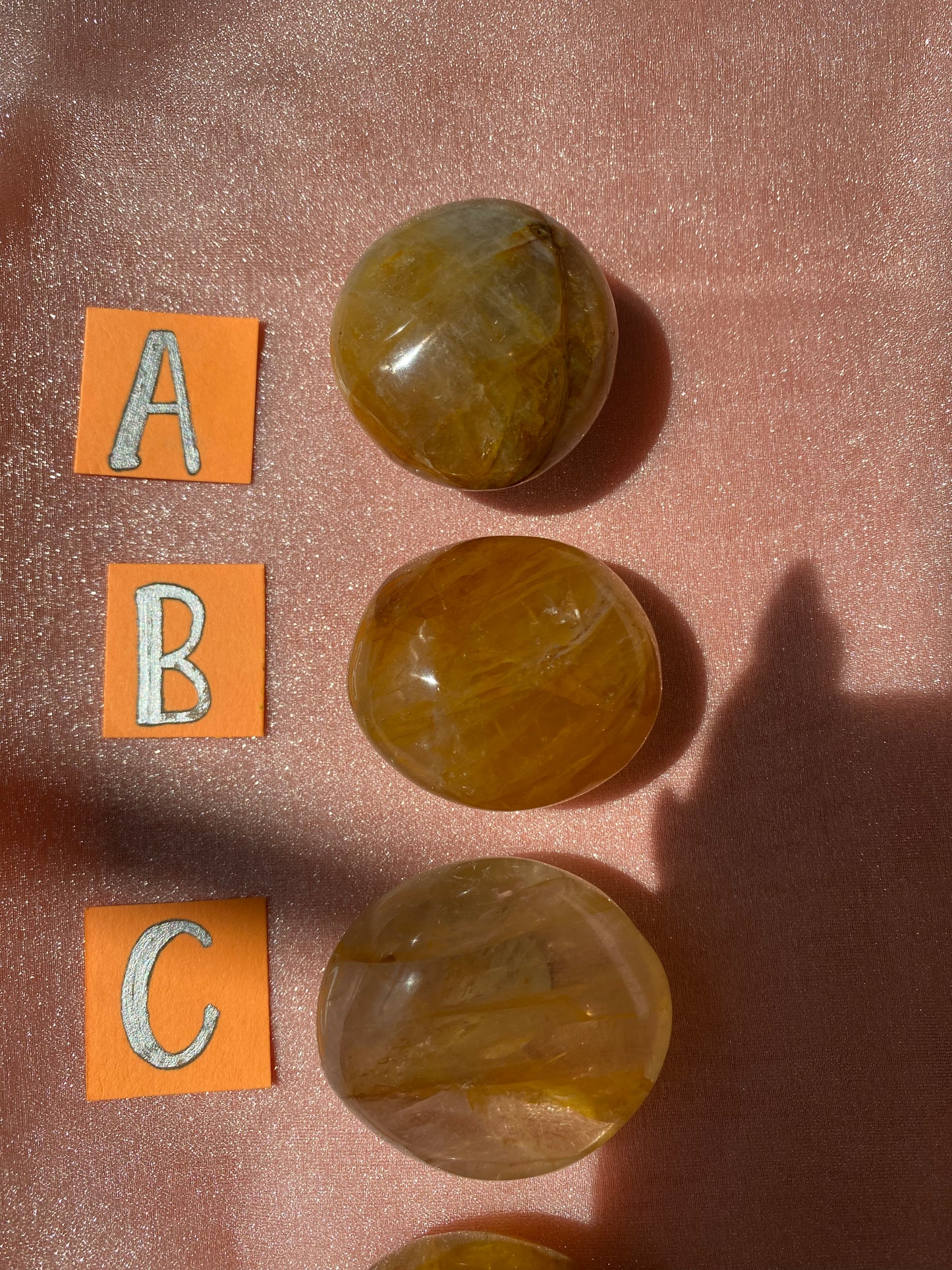 Golden Healer Palm Stone