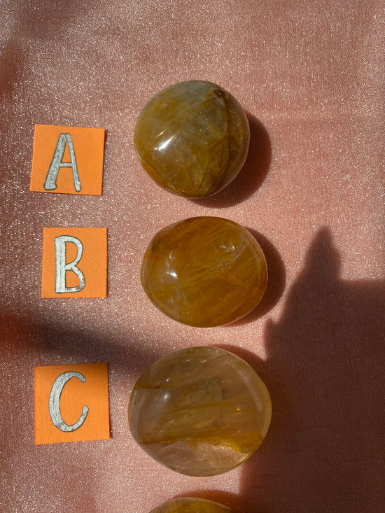 Golden Healer Palm Stone