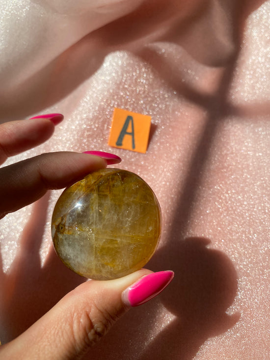 Golden Healer Palm Stone