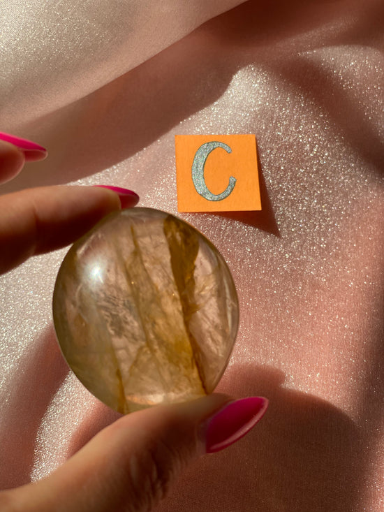 Golden Healer Palm Stone