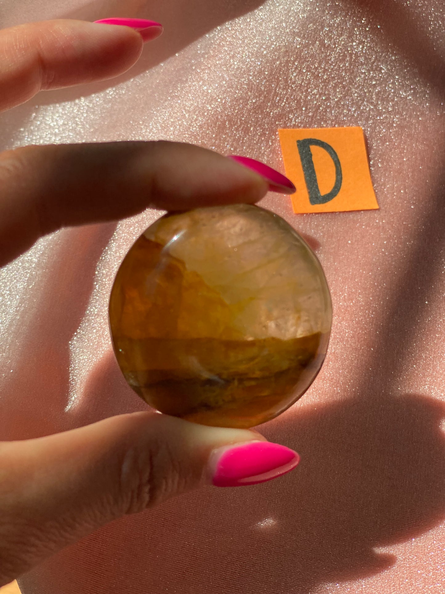 Golden Healer Palm Stone