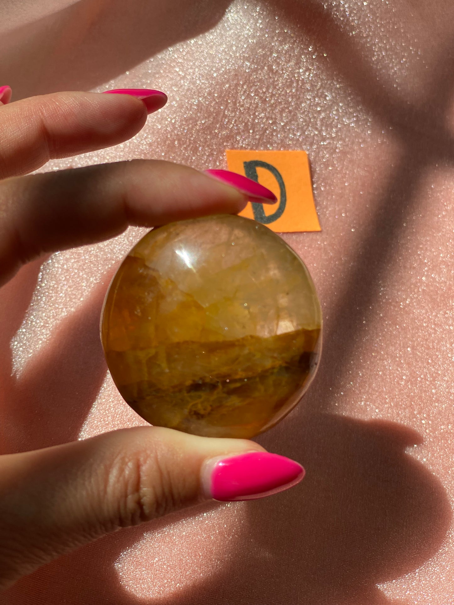 Golden Healer Palm Stone