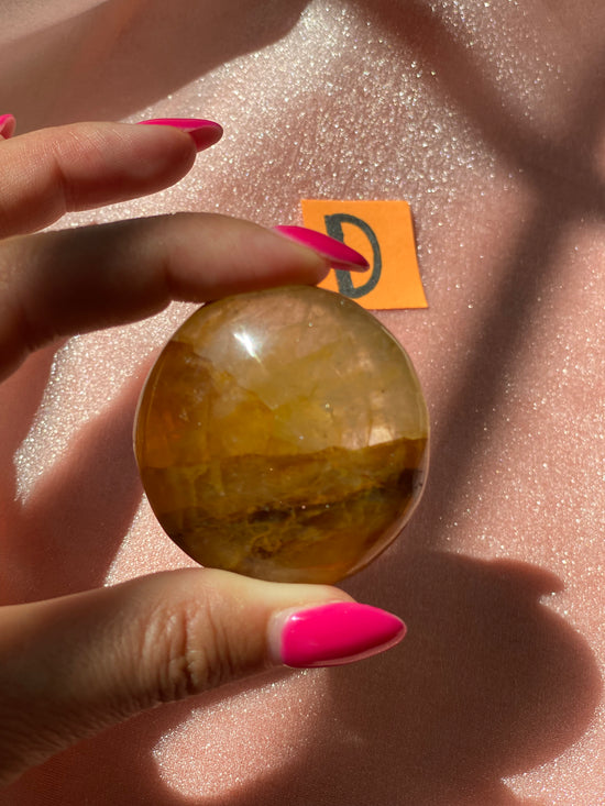 Golden Healer Palm Stone