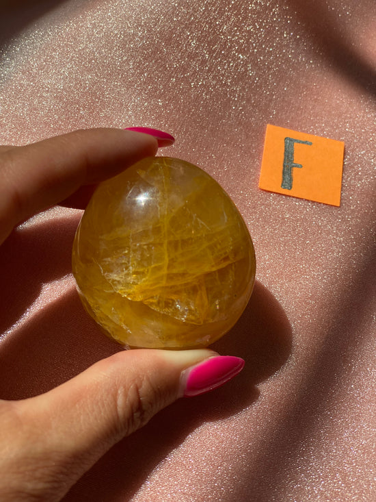 Golden Healer Palm Stone