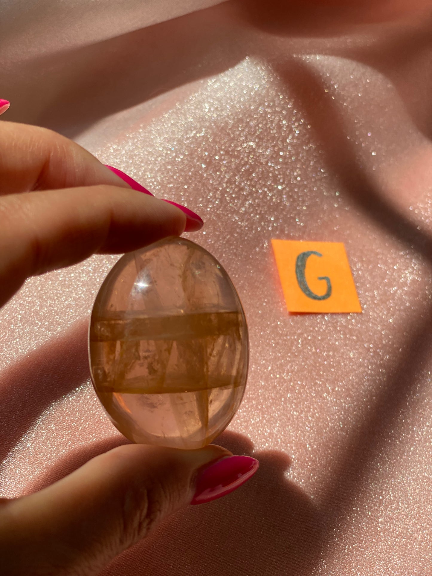 Golden Healer Palm Stone