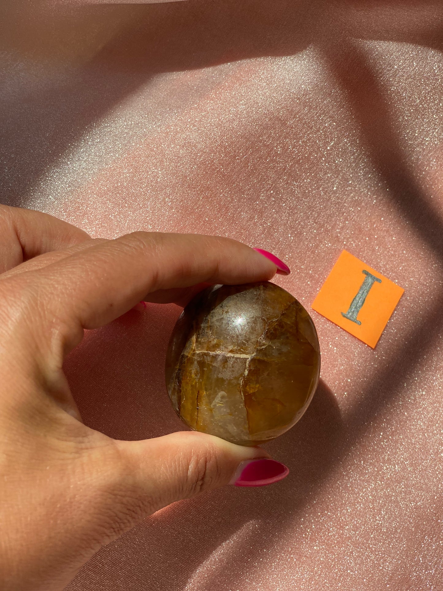Golden Healer Palm Stone
