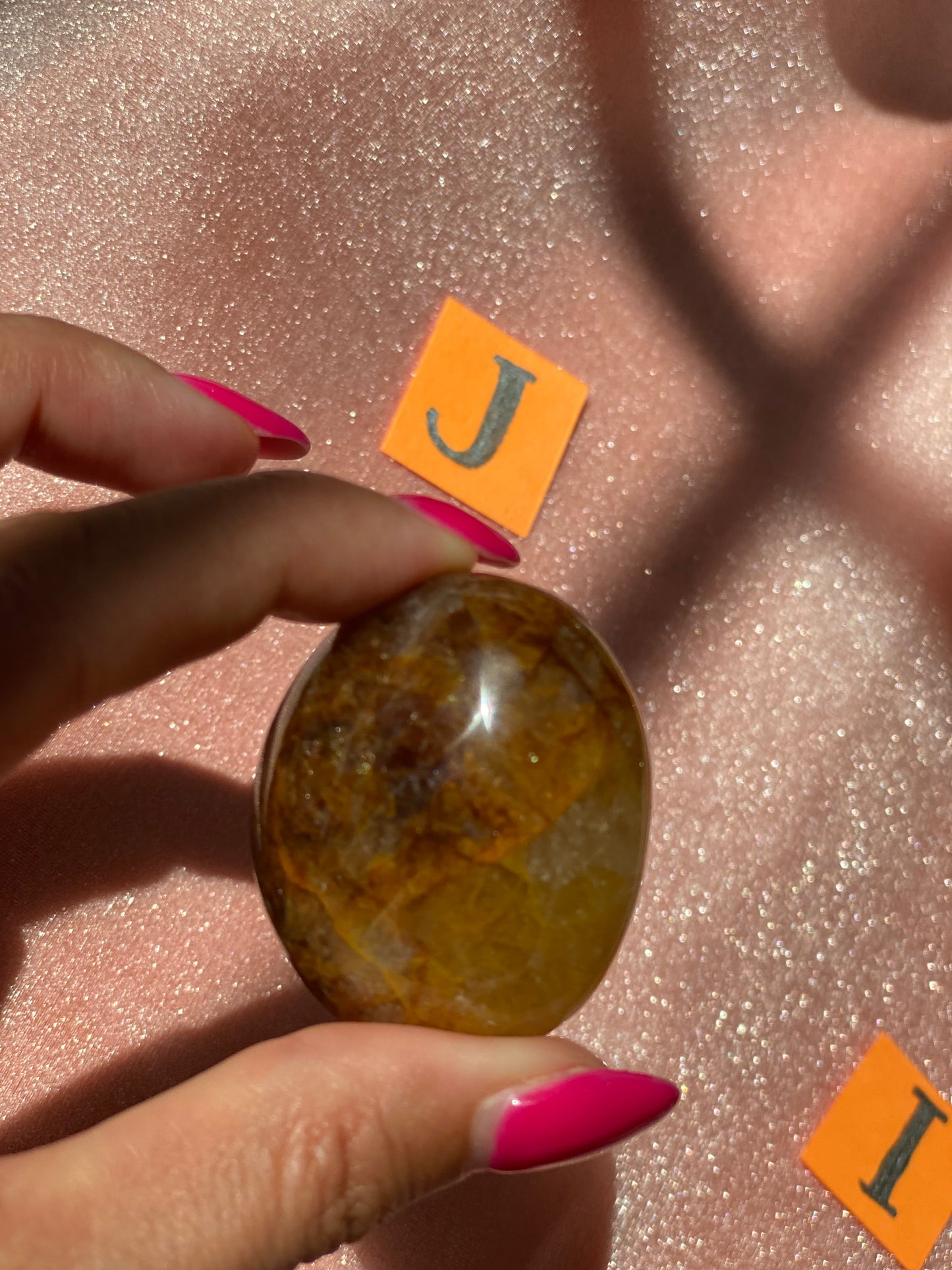 Golden Healer Palm Stone