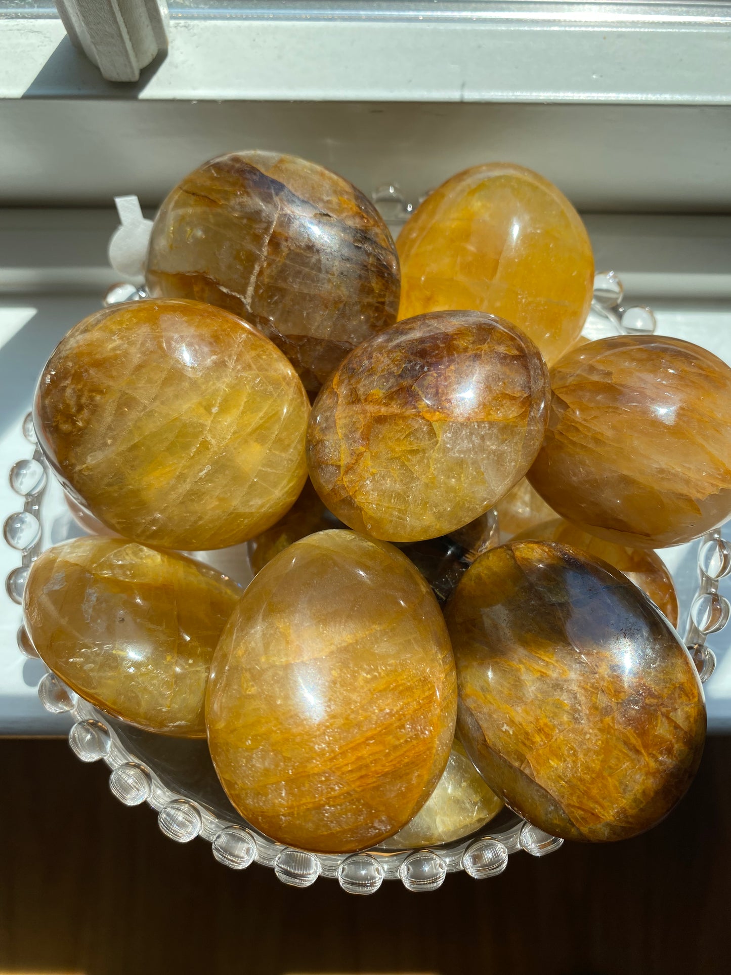 Golden Healer Palm Stone