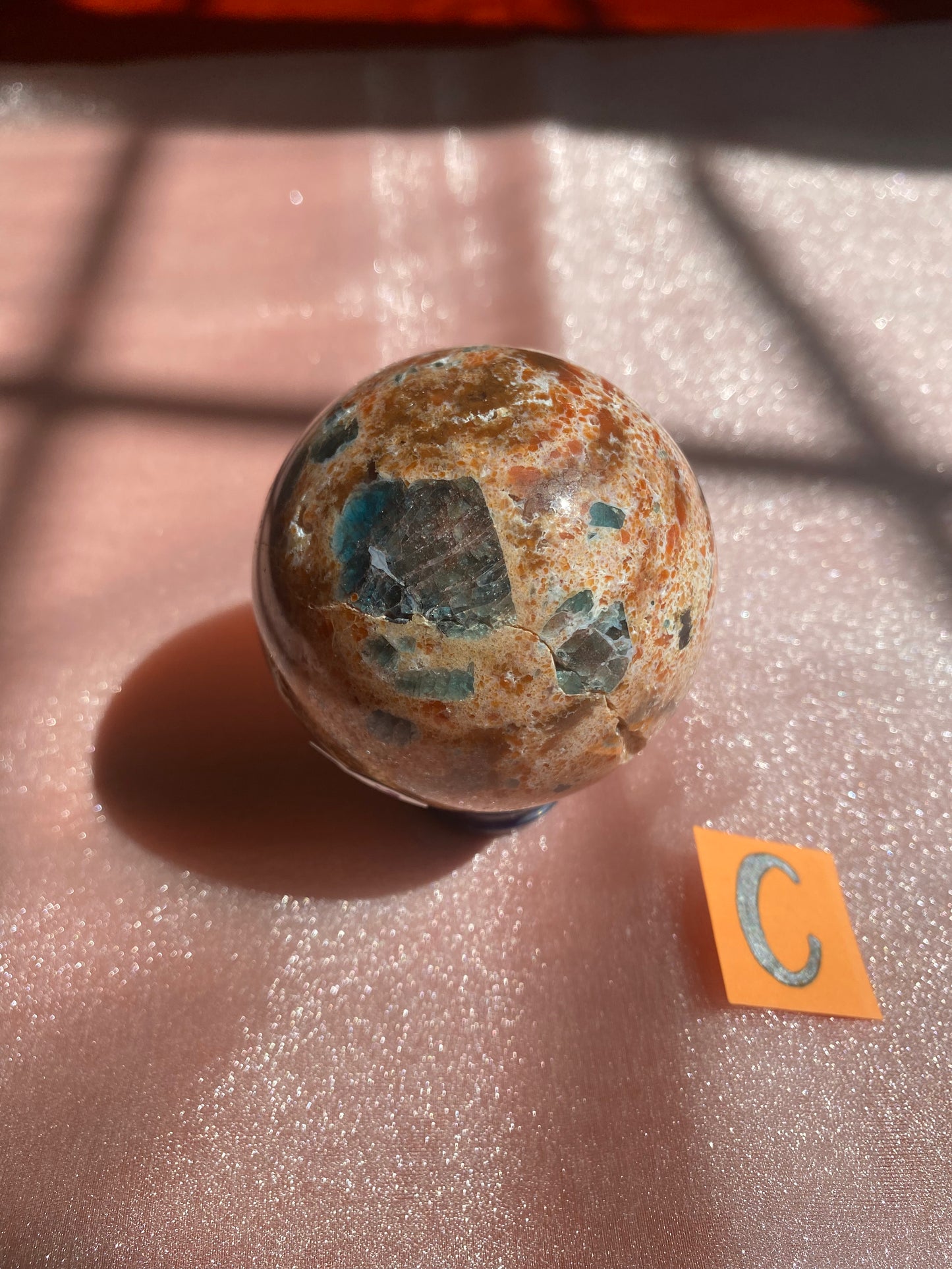 Sunstone Apatite Sphere