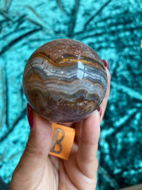 Amethyst Lace Agate Sphere