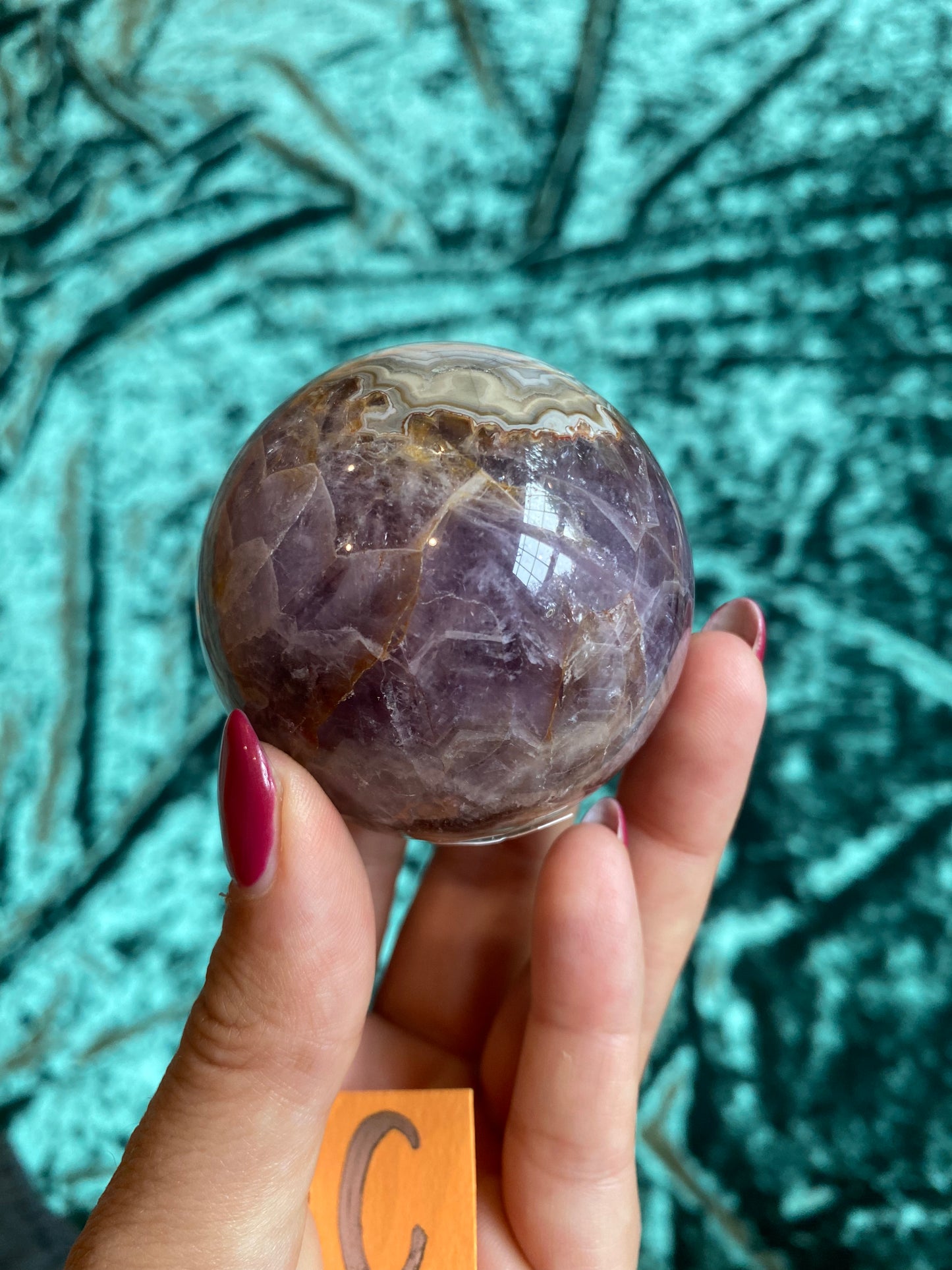 Amethyst Lace Agate Sphere