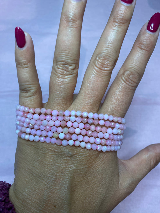 Pink Opal Stretchy Bracelet - Love, Healing & Emotional Renewal