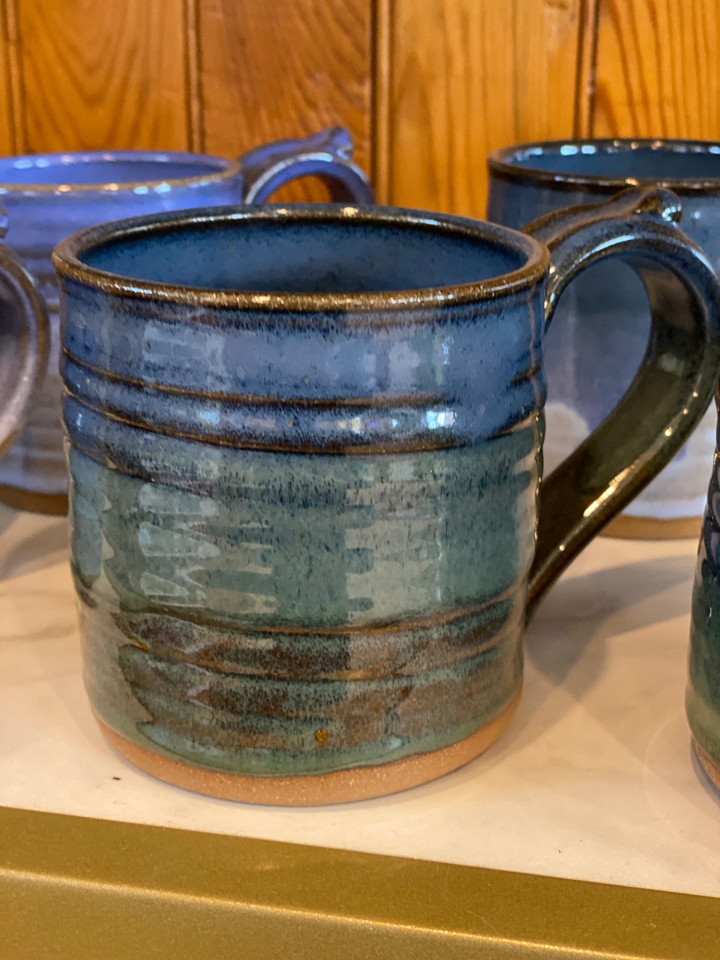 Handmade Cups (blue/green