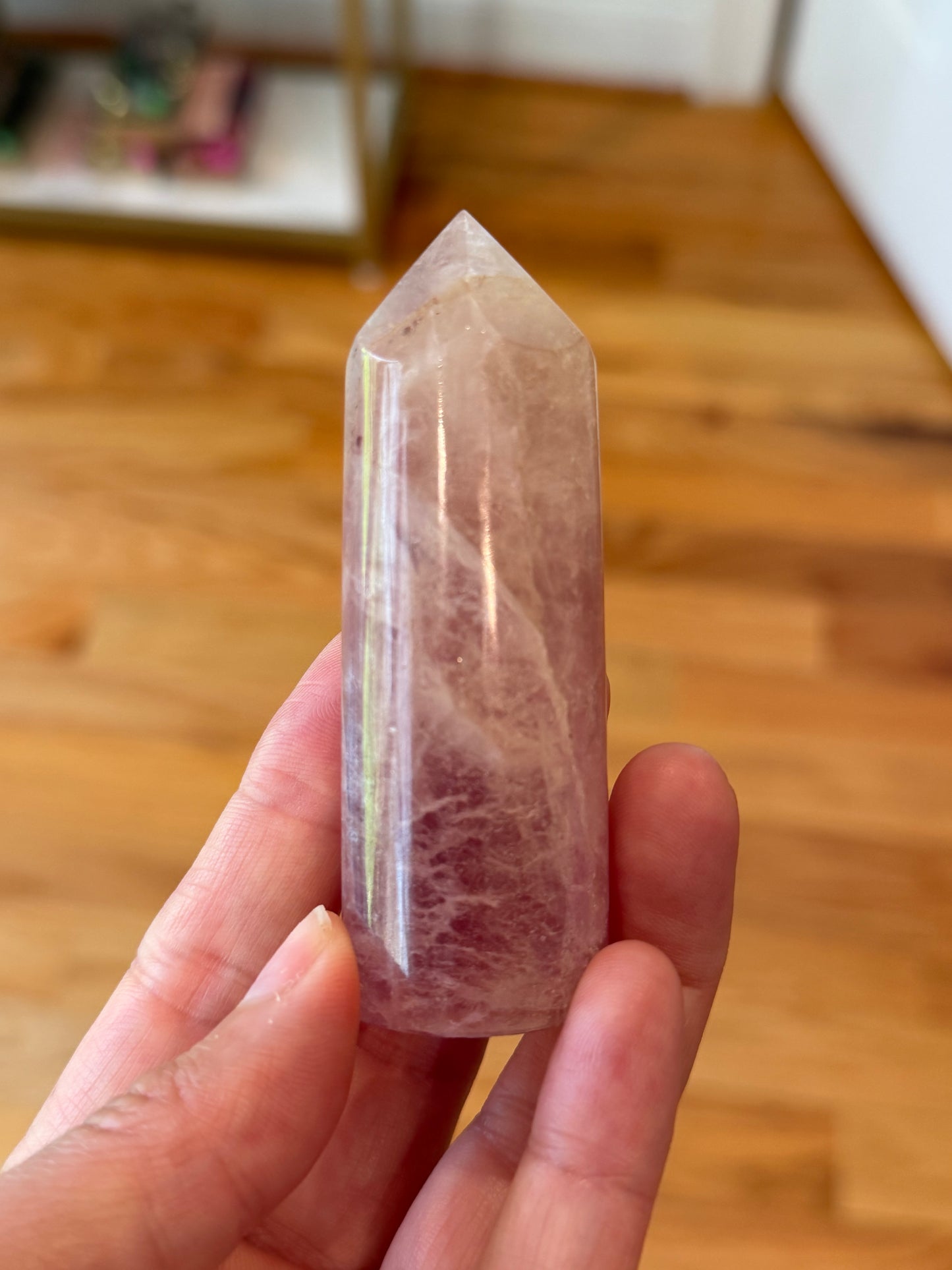 Magenta Fluorite Cylinders Tower