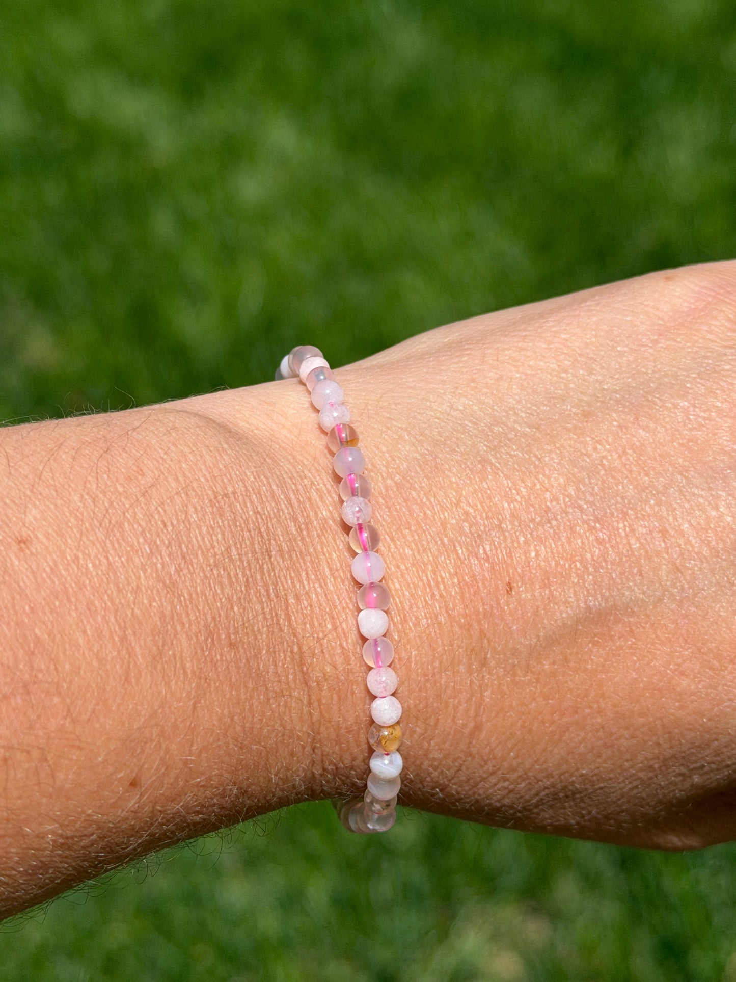 Flower Agate Stretchy Bracelet - Growth, Nurturing & New Beginnings