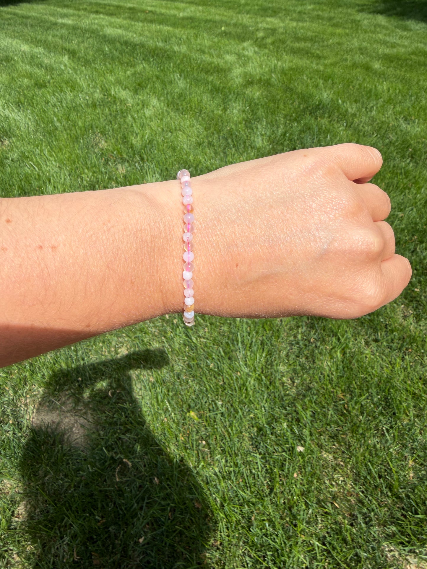 Flower Agate Stretchy Bracelet - Growth, Nurturing & New Beginnings