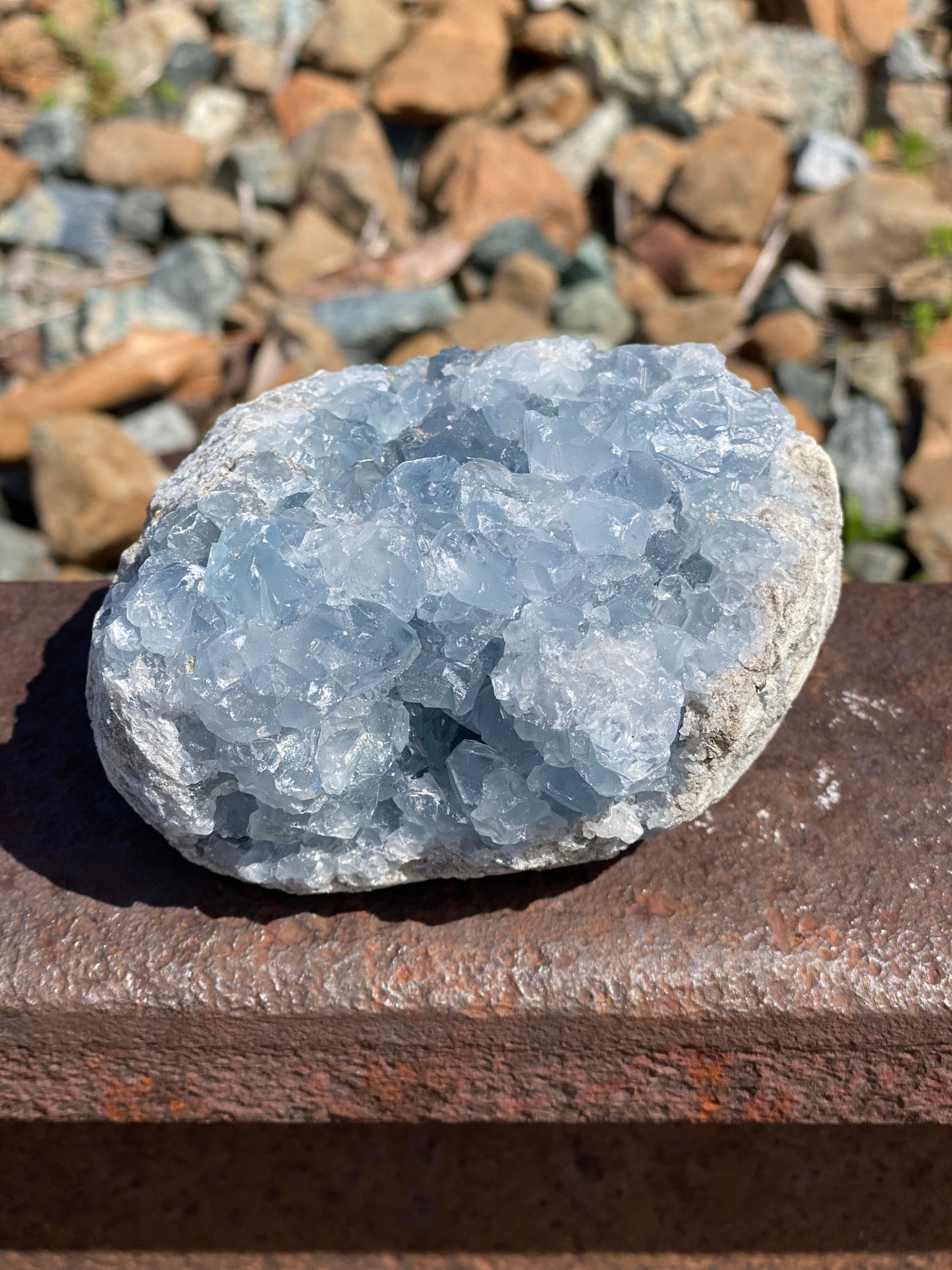 Celestite Geodes (size variety)