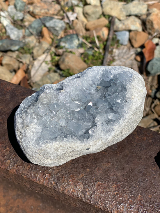 Celestite Geodes (size variety)