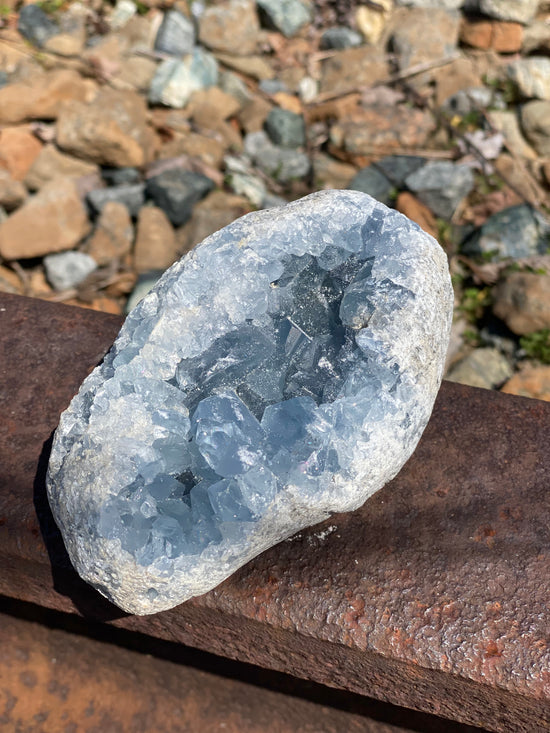 Celestite Geodes (size variety)