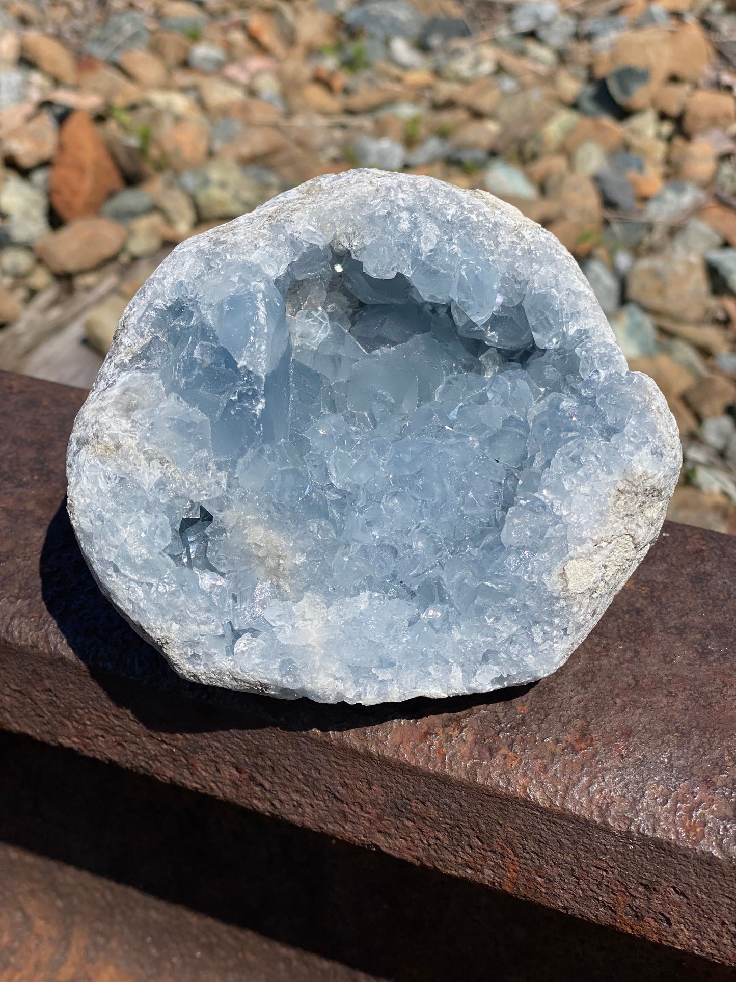 Celestite Geodes (size variety)