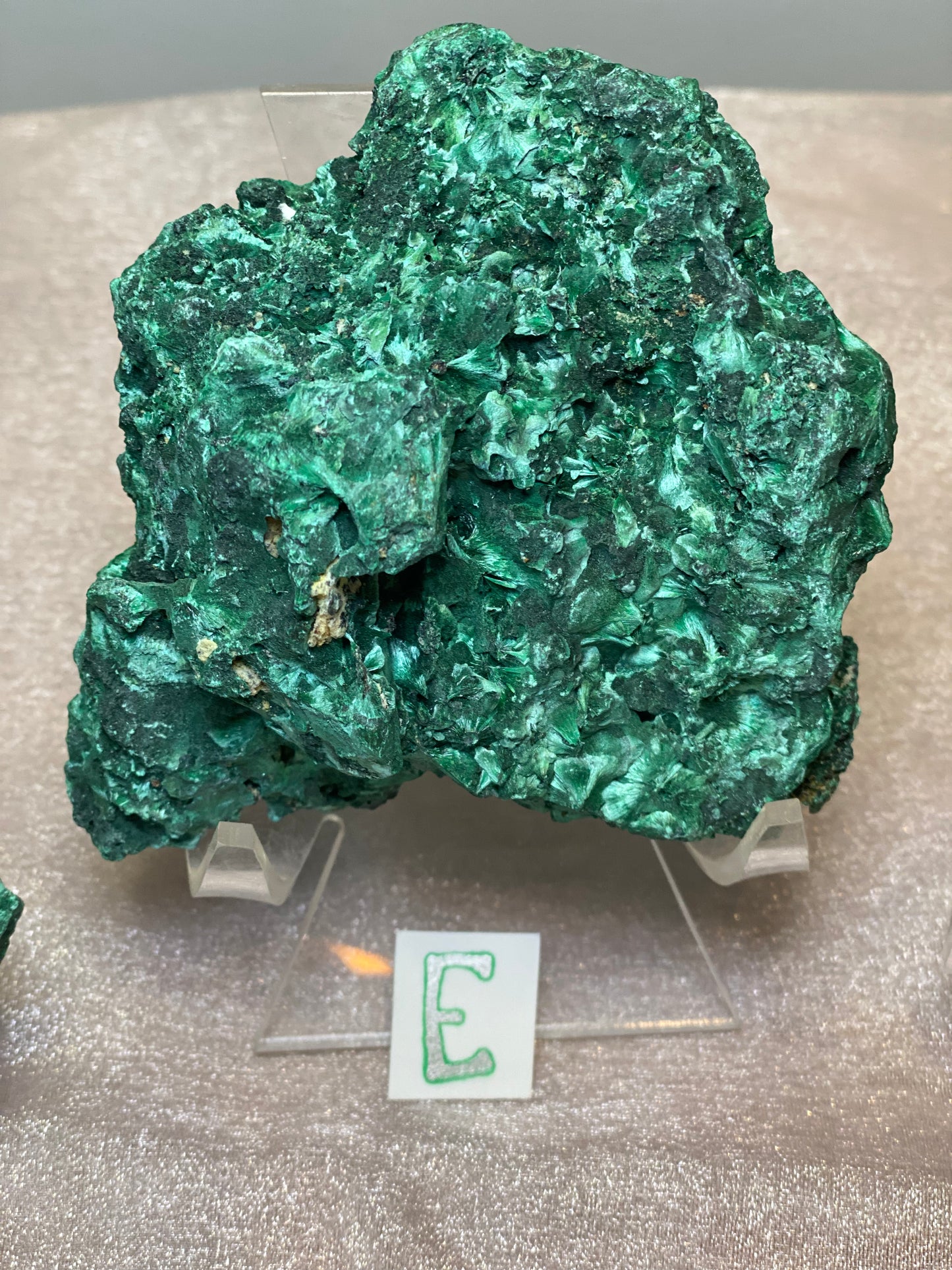 Velvet Fibrous Malachite Raw