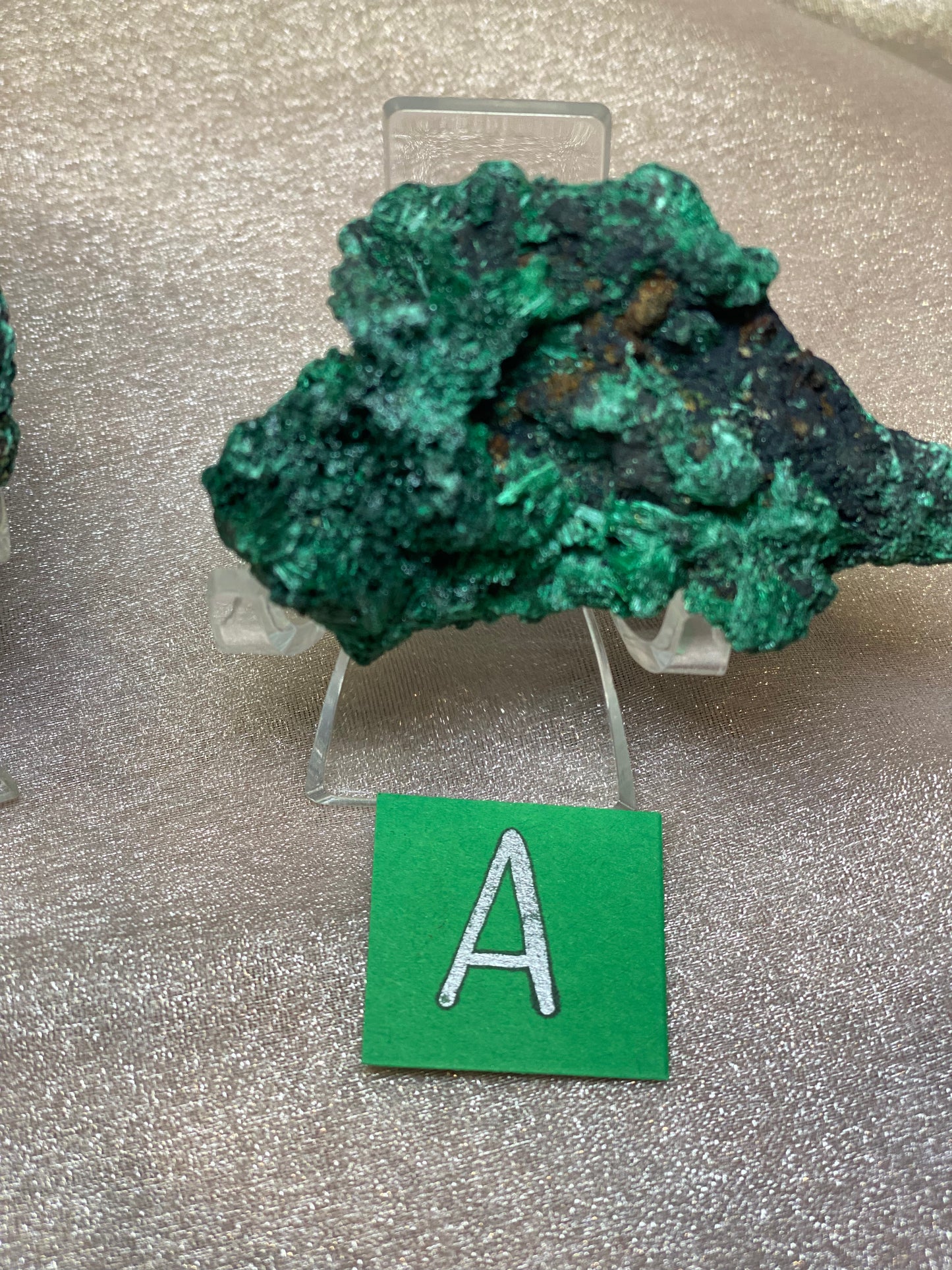 Velvet Fibrous Malachite Raw