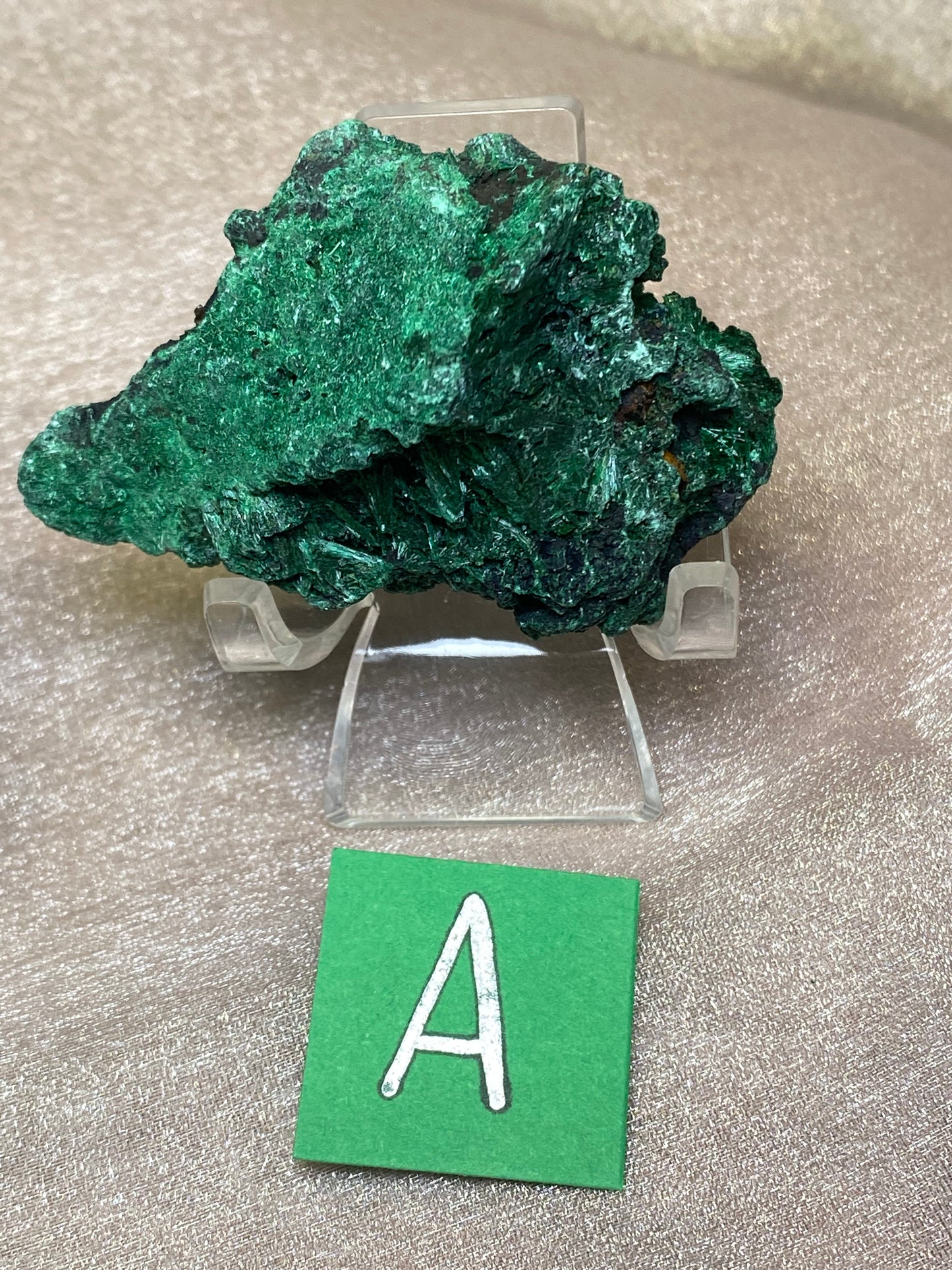 Velvet Fibrous Malachite Raw