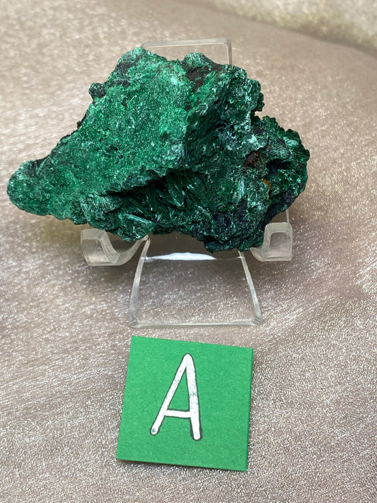 Velvet Fibrous Malachite Raw