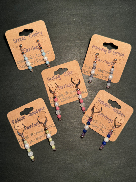 Gemstone Earring Collection by Jen Koch