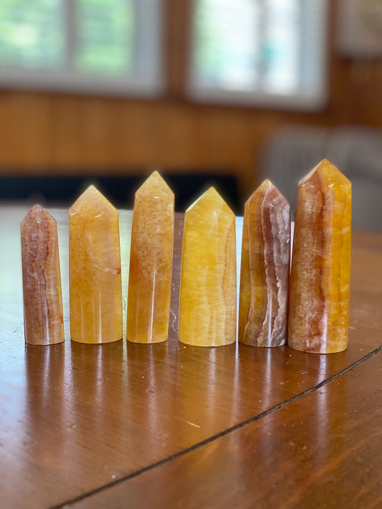 Yellow Fluorite Cylinders