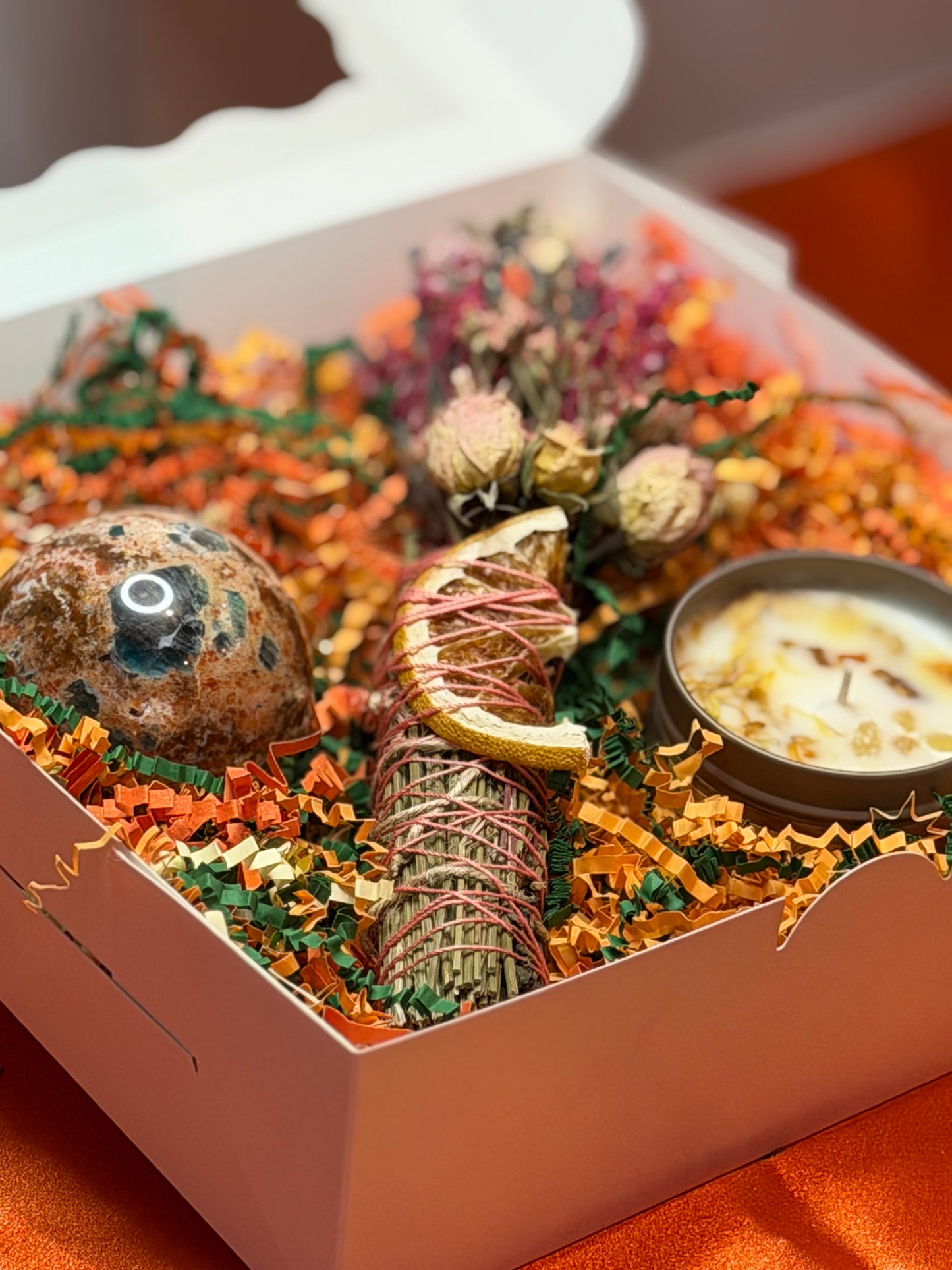 Grapefruit, Lavender & Rose Smudge Stick – Citrus Energy Clearing Bundle