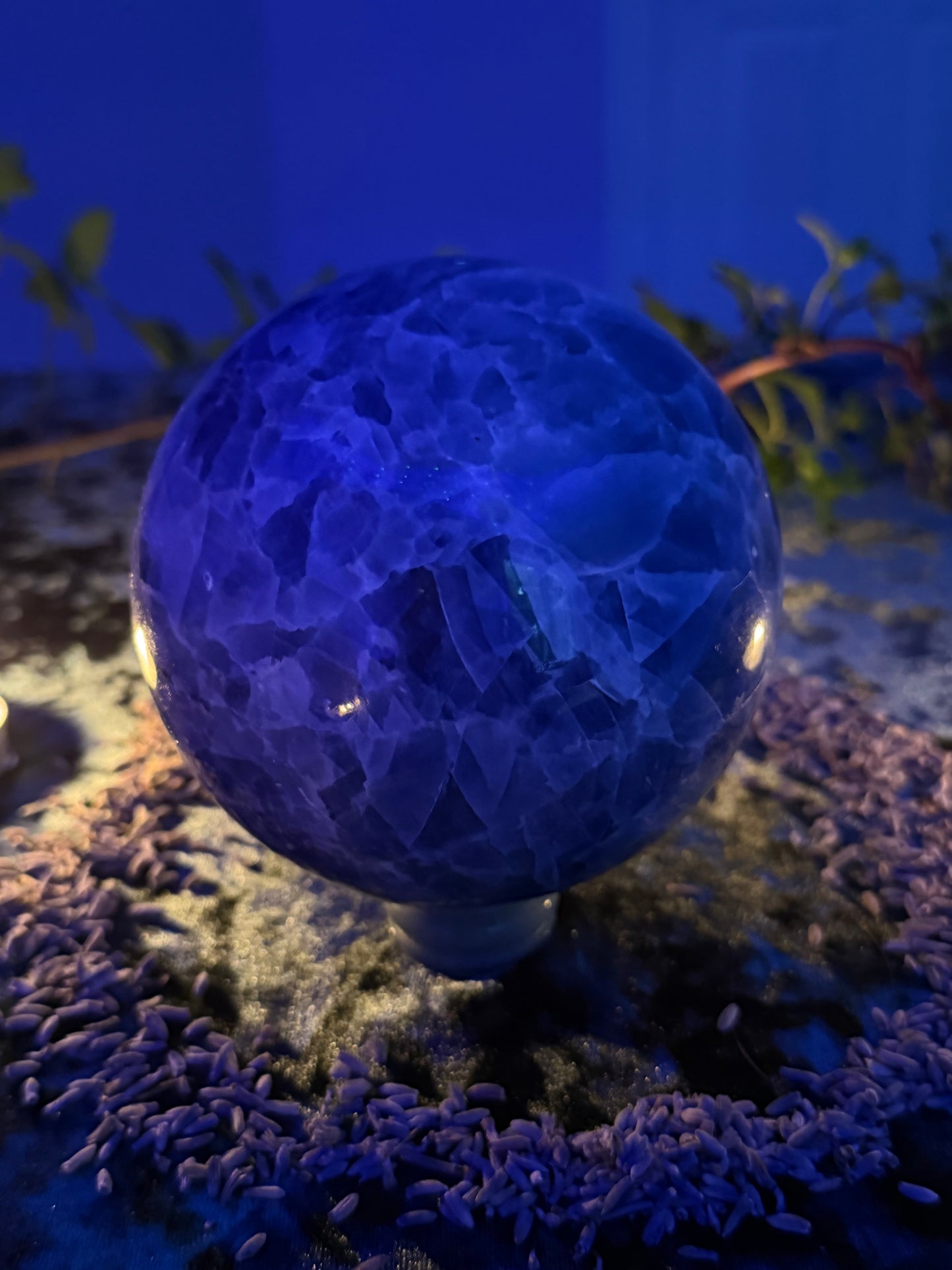 Blue Calcite Sphere
