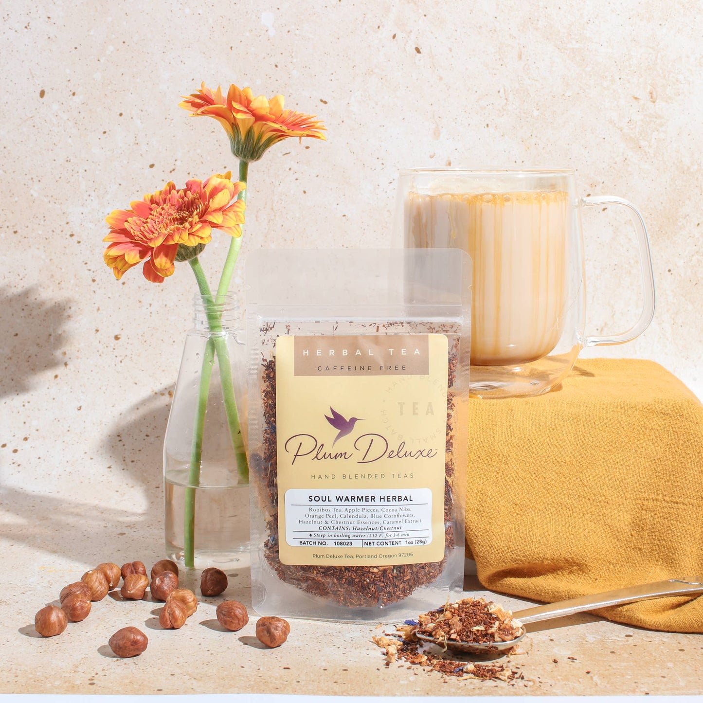 Soul Warmer Herbal Tea | Chestnut Caramel Rooibos Loose Leaf Tea
