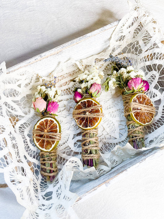 Lavender, Mint, Lime Spring Smudge Stick