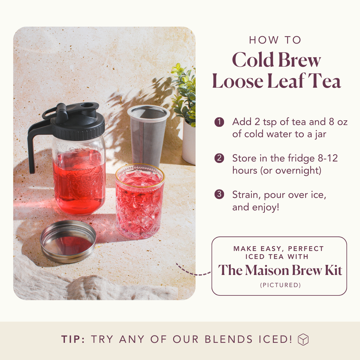 Tranquil Peach Herbal Tea | Caffeine-Free Loose Leaf Rooibos Tea