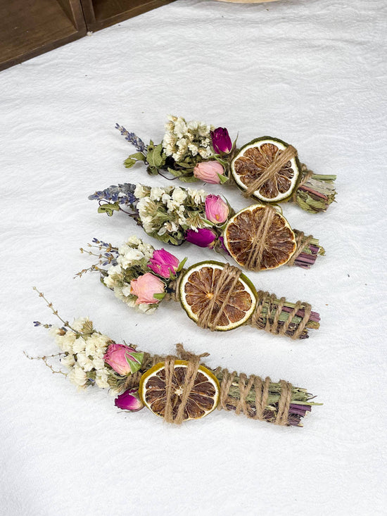 Lavender, Mint, Lime Spring Smudge Stick