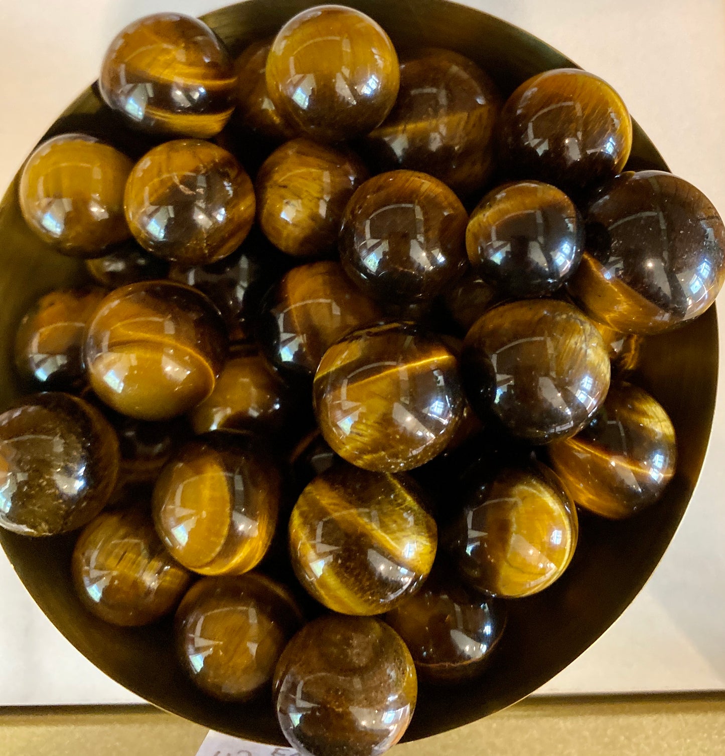 Load image into Gallery viewer, Mini Natural Tiger Eye Spheres
