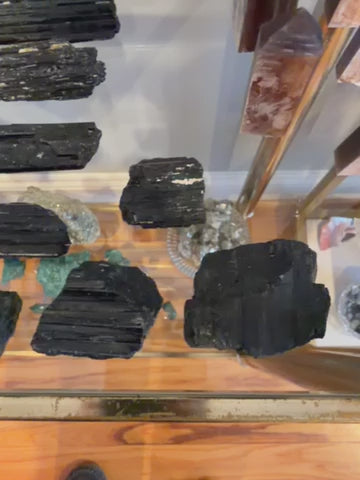 Load and play video in Gallery viewer, Black Tourmaline Crystal for Protection &amp;amp; Grounding
