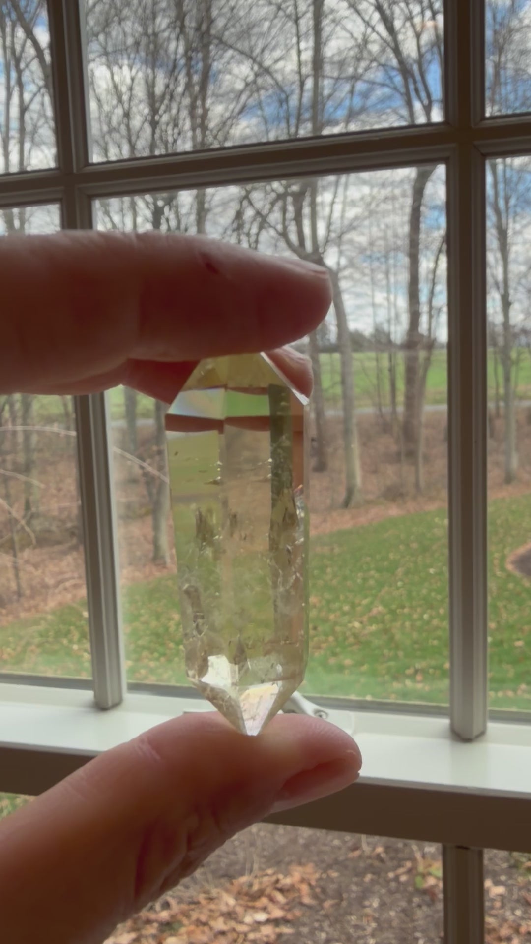 Load and play video in Gallery viewer, Citrine Double Terminated Crystal – Confidence &amp;amp; Energy- NEW ARRIVALS!

