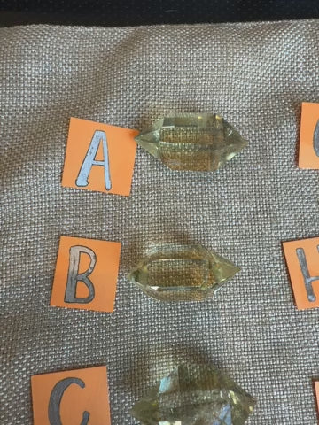 Load and play video in Gallery viewer, Citrine Double Terminated Crystal – Confidence &amp;amp; Energy- NEW ARRIVALS!
