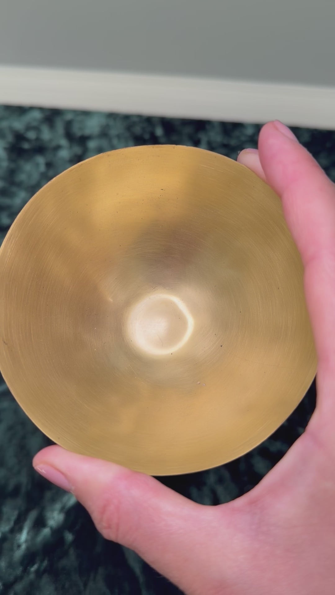 Brass Ritual Bowl | 4” Sacred Altar Bowl for Crystals, Herbs & Ceremony