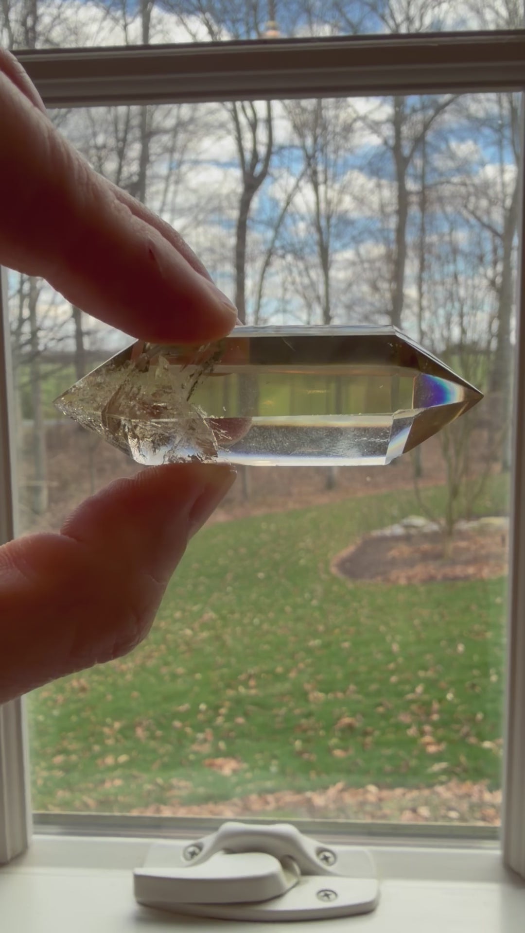 Load and play video in Gallery viewer, Citrine Double Terminated Crystal – Confidence &amp;amp; Energy- NEW ARRIVALS!
