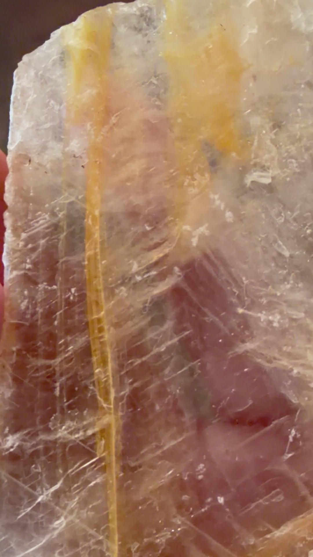 Load and play video in Gallery viewer, Natural Golden Phantom Selenite from Utah. NEW ARRIVAL!
