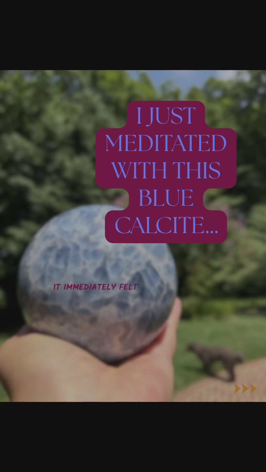Blue Calcite Sphere