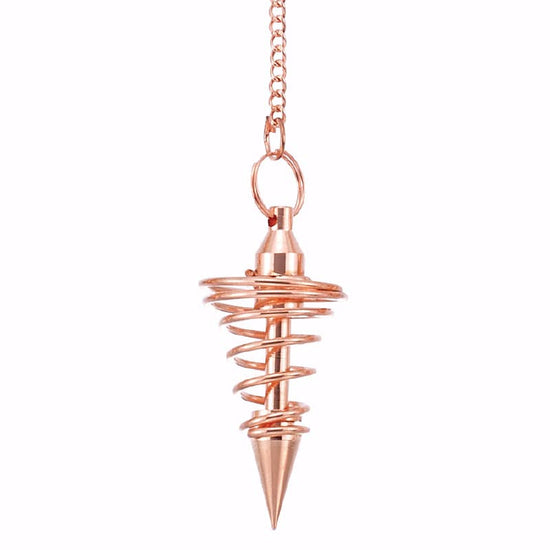 Copper Spring Metal Pendulum With Point