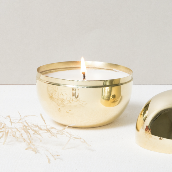Brass Sphere Candle